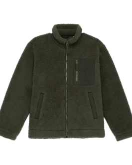 Eco-friendly unisex sherpa jacket, customisable – Native Spirit