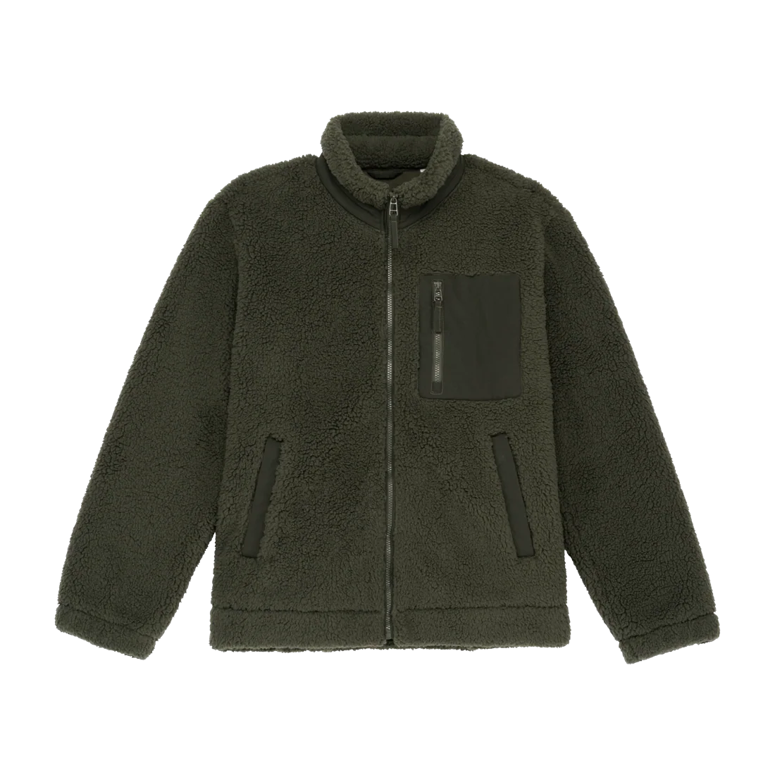 Eco-friendly unisex sherpa jacket, customisable – Native Spirit
