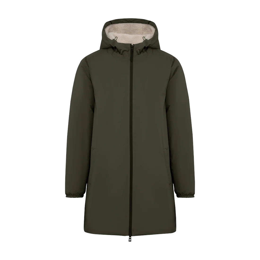 Eco-friendly unisex sherpa-lined waterproof jacket, customisable – Native Spirit